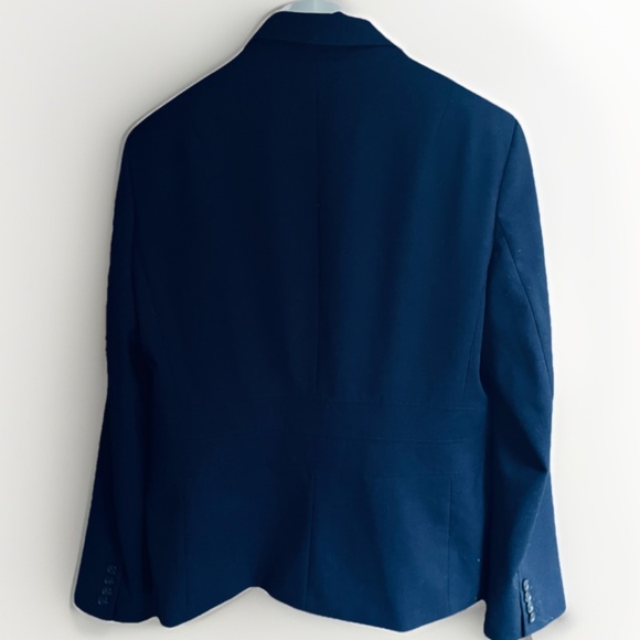 Jones New York Collection Stretch Career Navy Blue Easy Care Blazer Jacket 14 - Picture 10 of 12